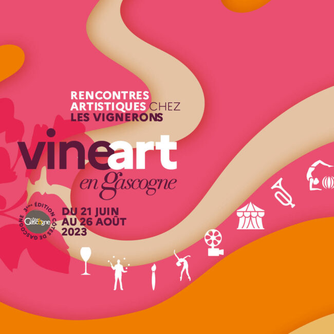 3e édition de VineArt en Gascogne, du 21 juin au 26 août 2023 - découvrez le programme